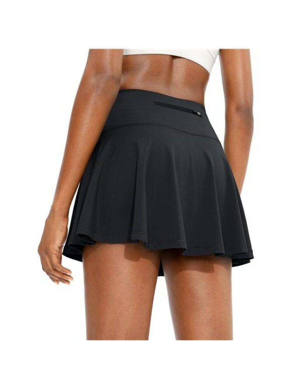 High Waisted Pleated Tennis Skirt with Pockets Golf Skort Running Workout